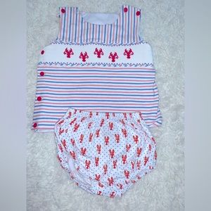 Shrimp and Grits Lobster Diaper Set